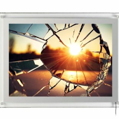 LED plakatramme i glassklar akryl