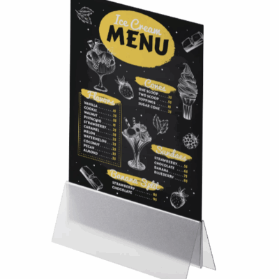 PVC Menyholder | 2 størrelser