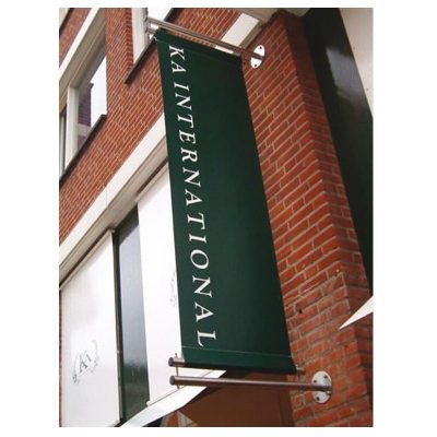 Banneroppheng i rustfritt stål