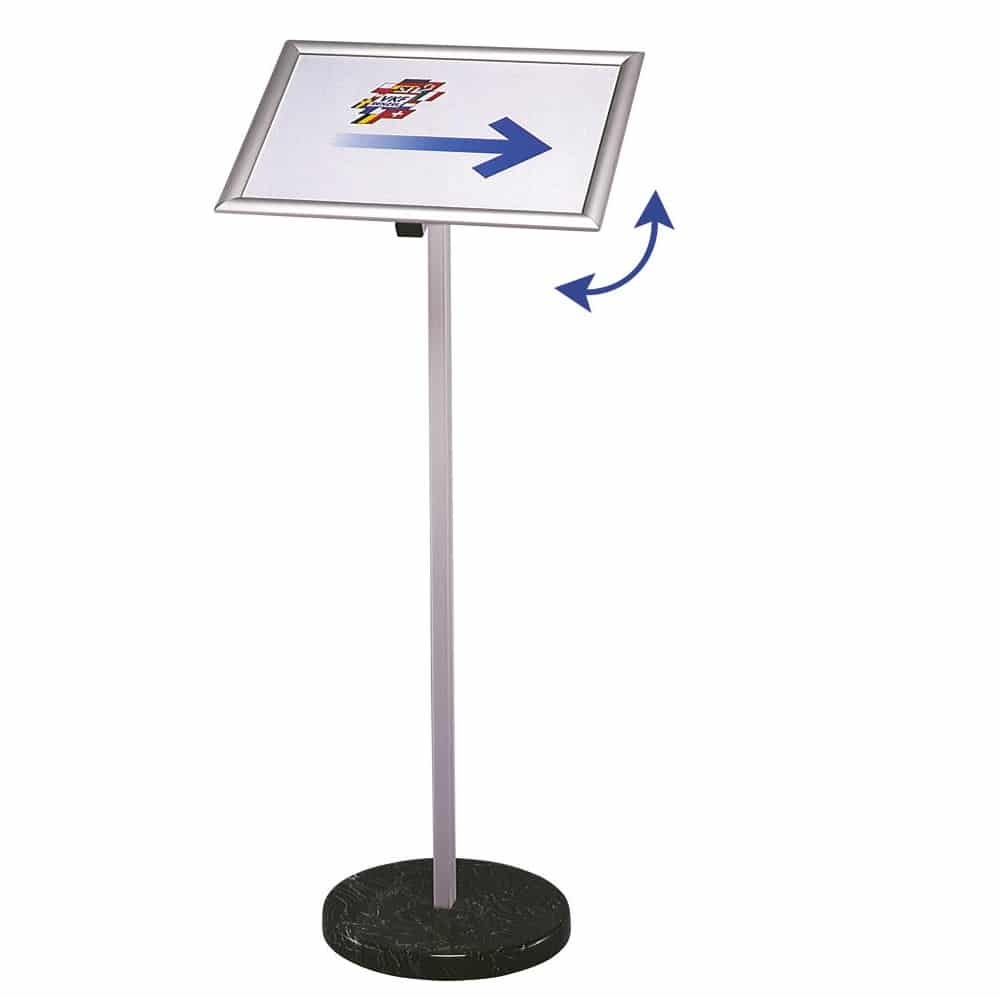 Plakatstativ med roterende klikkramme_