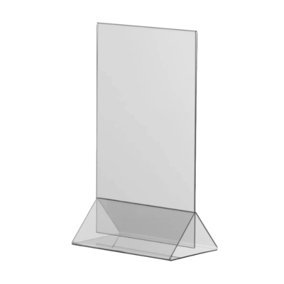 Dobbeltsidig menyholder i PVC | format A5 og A6