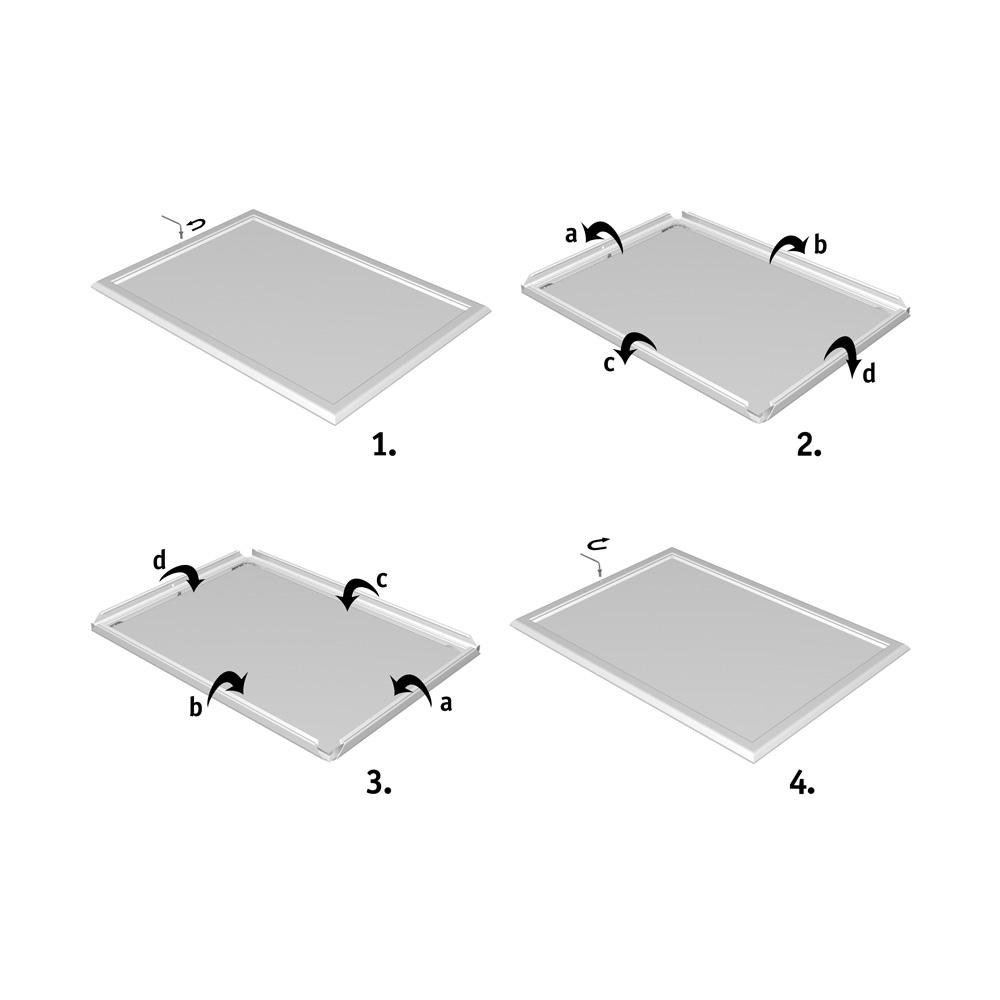 Vanntett klikkramme med lås. Art # 50.0151.9-6