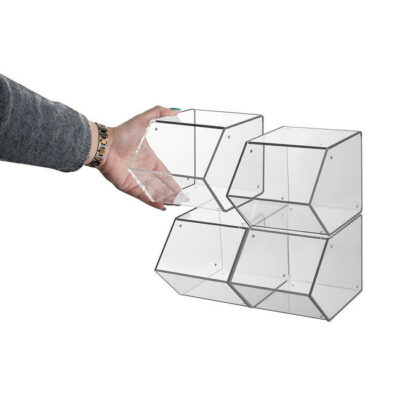 Akrylbokser til småvarer | med magneter for modulbygging